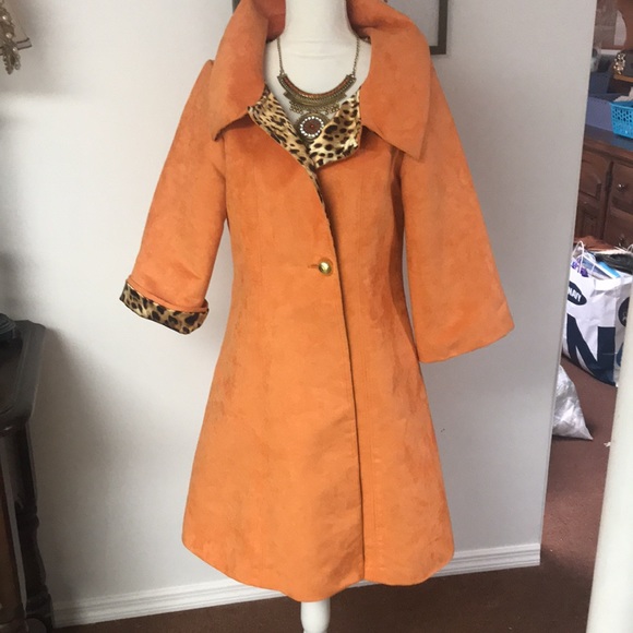 Absolutely amazing spring brushed suede reversible coat - Picture 6 of 12